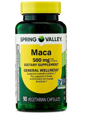 Spring Valley Maca Capsules 500mg, 90 Count