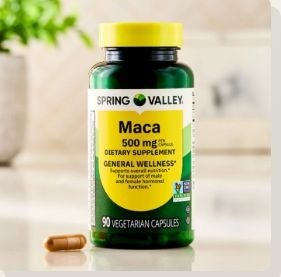 Spring Valley Maca Capsules 500mg, 90 Count