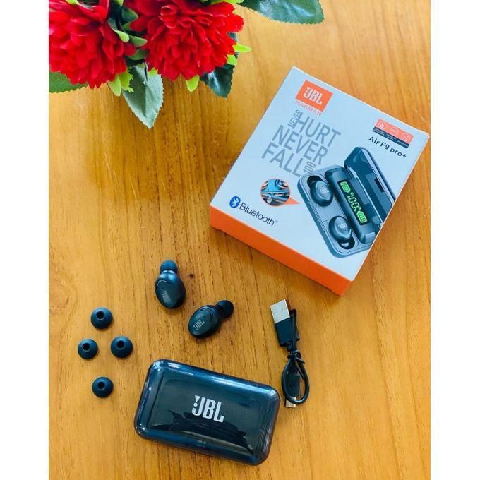 Jbl Air F9 Pro + Ear Buds Wireless Airpods, Bluetooth 5.3 Headphones In Ear, Bluetooth Earphones with Built-in Microphone, Wireless Ear Buds, Bluetooth Earbuds with Mic, Charging