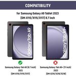 Keyboard Case For Samsung Galaxy Tab A9 8.7 Inch 2023, Slim Case With Bluetooth Keyboard For Samsung Tablet A9, Detachable Keyboard Case With Pen Holder For Samsung Galaxy Tab A9
