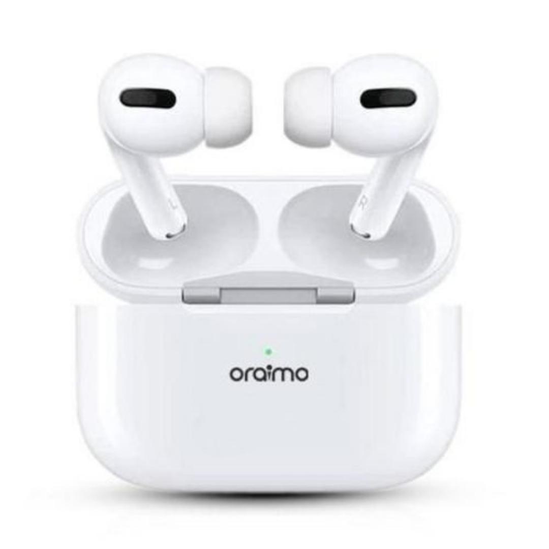 Oraimo Airbuds 5 True Wireless Rich and Immersive Heavy Bass sound Earpods, Airpods, Earbuds, Headphones, Earphones Bluetooth Connection For Android And IOS Comfort Ear fit And Stereo Sound with Free