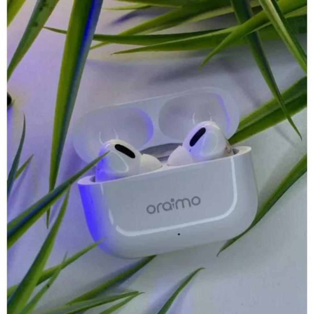 Oraimo Airbuds 5 True Wireless Rich and Immersive Heavy Bass sound Earpods, Airpods, Earbuds, Headphones, Earphones Bluetooth Connection For Android And IOS Comfort Ear fit And Stereo Sound with Free
