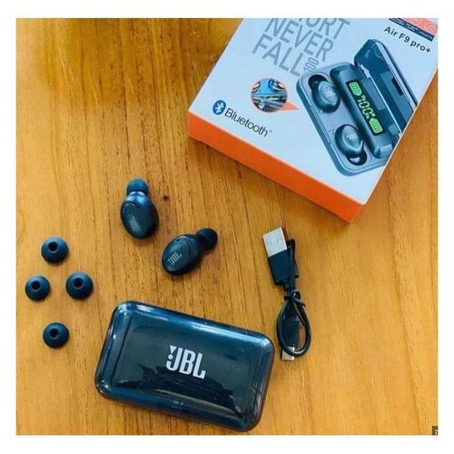 Jbl Air F9 Pro + Ear Buds Wireless Airpods, Bluetooth 5.3 Headphones In Ear, Bluetooth Earphones with Built-in Microphone, Wireless Ear Buds, Bluetooth Earbuds with Mic, Charging