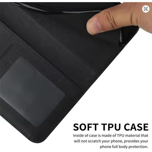 Infinix Hot 60i Case Flip Wallet Book Leather Magnetic Stand Case with Card Slots & All-Round Protection Phone Case Protective Cover