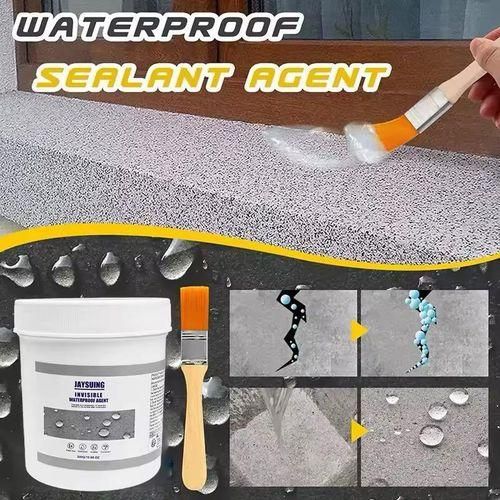 Jaysuing Super Strong Invisible Waterproof Anti-Leakage Agent Waterproof Insulating sealant Clear Transparent Waterproof Coating Agent for Home, Bathroom, and Roof