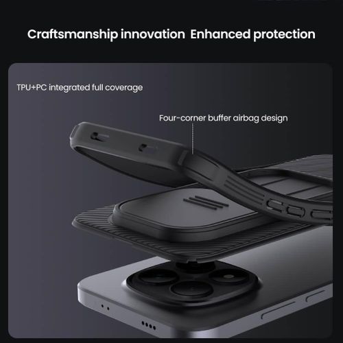 Nillkin CamShield Pro Cover Case with Sliding Camera Protector Shockproof Protective Case for Xiaomi Redmi Note 15 Pro+ 5G (Redmi Note 15 Pro Plus)/Redmi Note 15 Pro 4G/Redmi Note 15 4G
