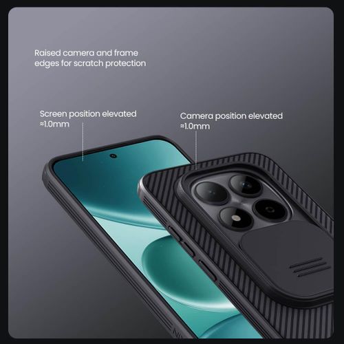 Nillkin CamShield Pro Cover Case with Sliding Camera Protector Shockproof Protective Case for Xiaomi Redmi Note 15 Pro+ 5G (Redmi Note 15 Pro Plus)/Redmi Note 15 Pro 4G/Redmi Note 15 4G