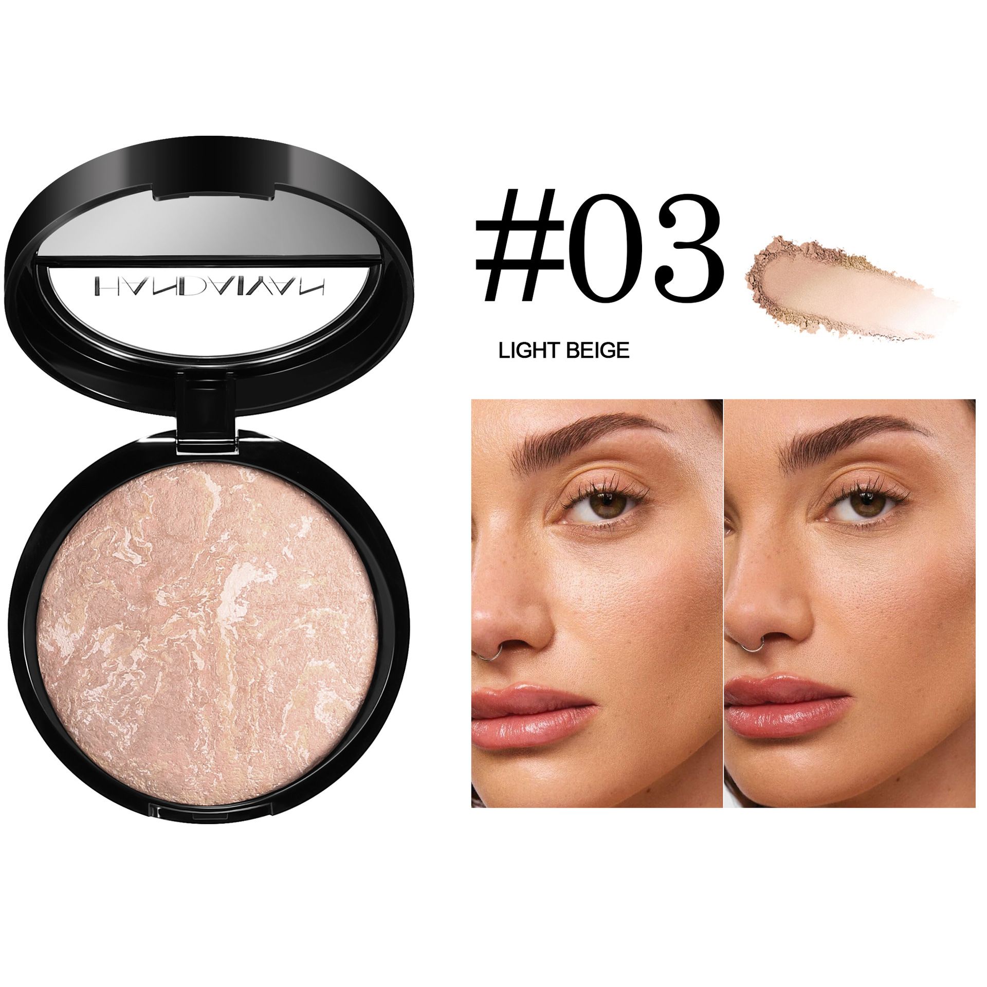 Highlighting Finishing Setting Powder Pearlized Oil Control Baking Powder HANDAIYAN Concealing Powder Setting Powder