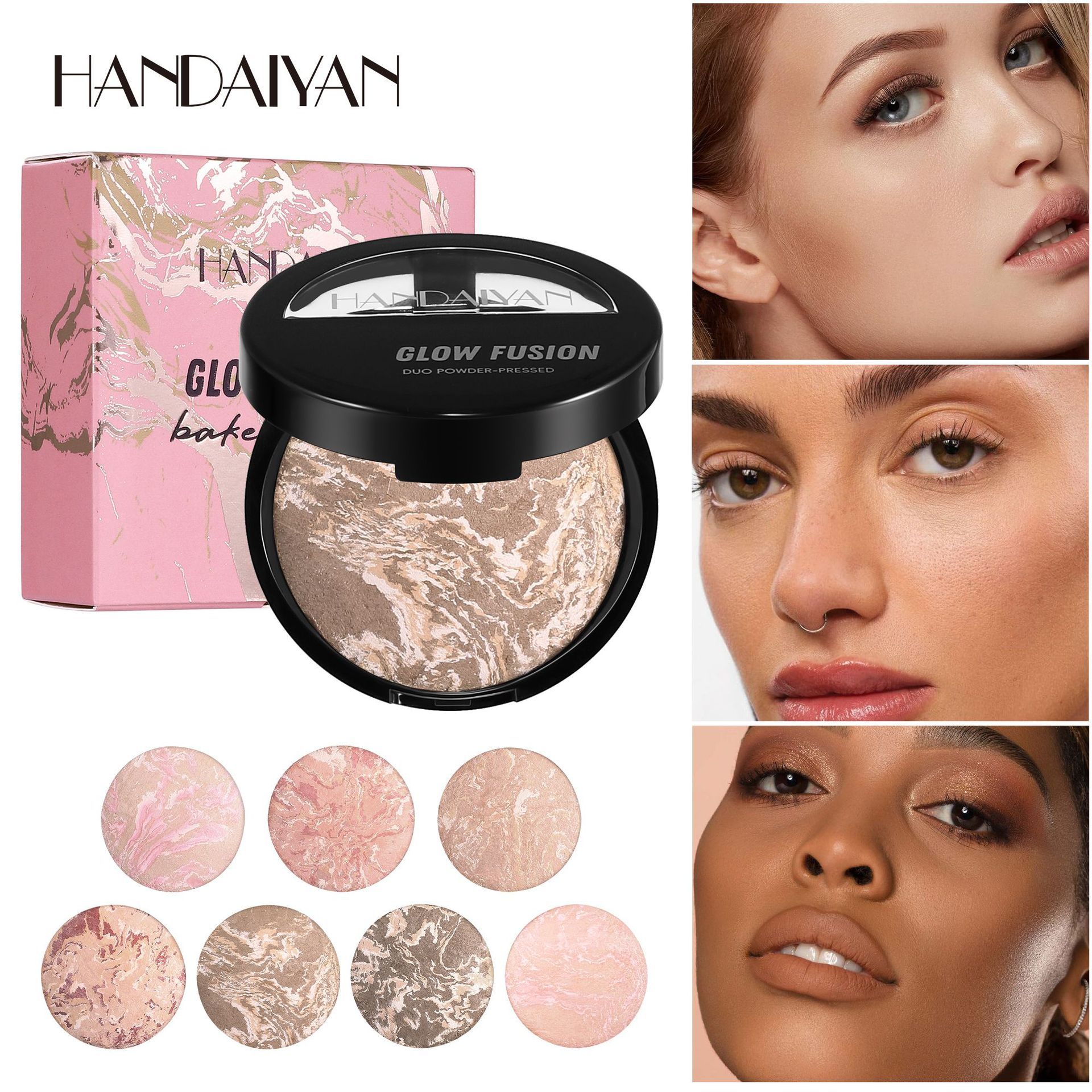 Highlighting Finishing Setting Powder Pearlized Oil Control Baking Powder HANDAIYAN Concealing Powder Setting Powder