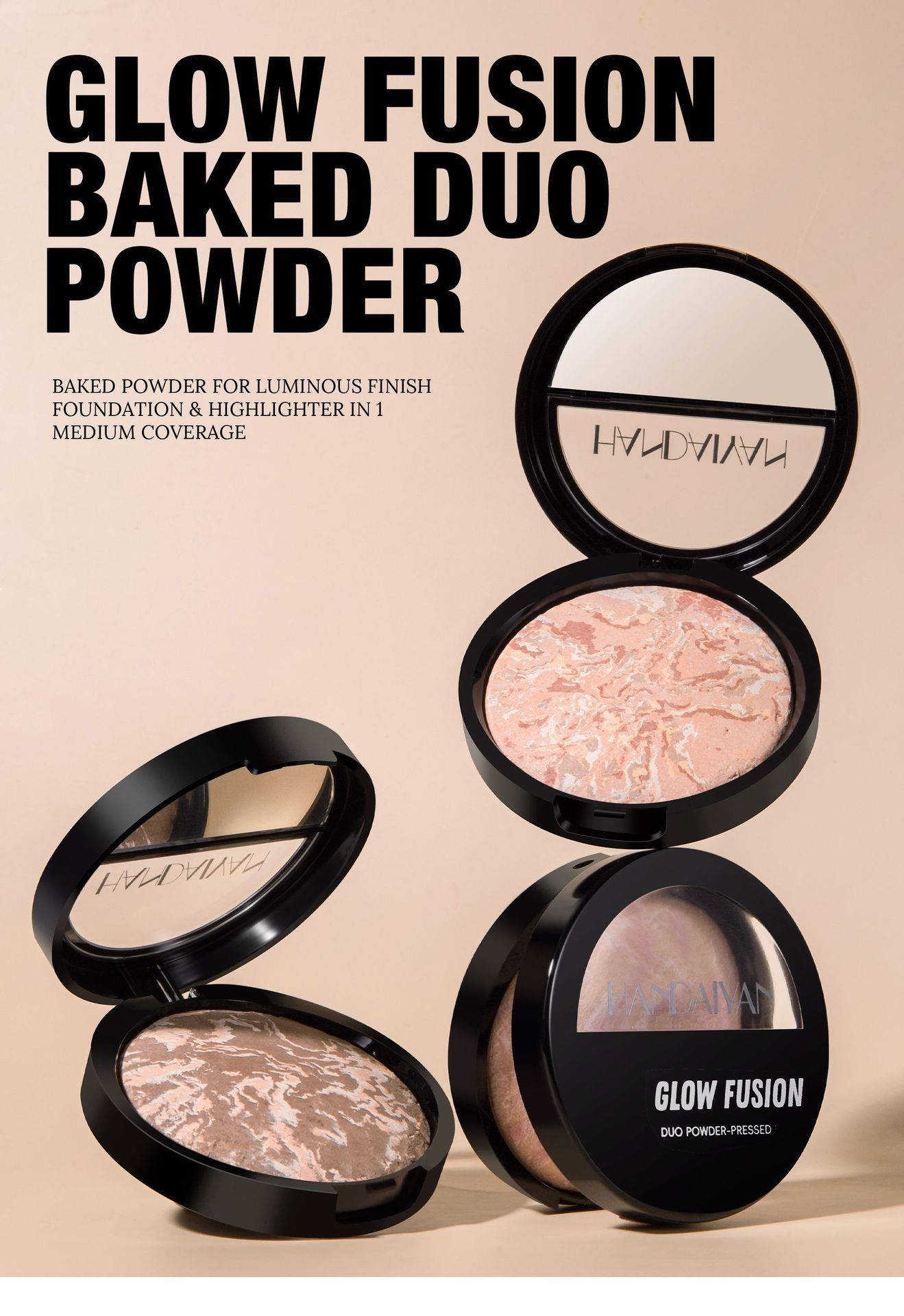 Highlighting Finishing Setting Powder Pearlized Oil Control Baking Powder HANDAIYAN Concealing Powder Setting Powder