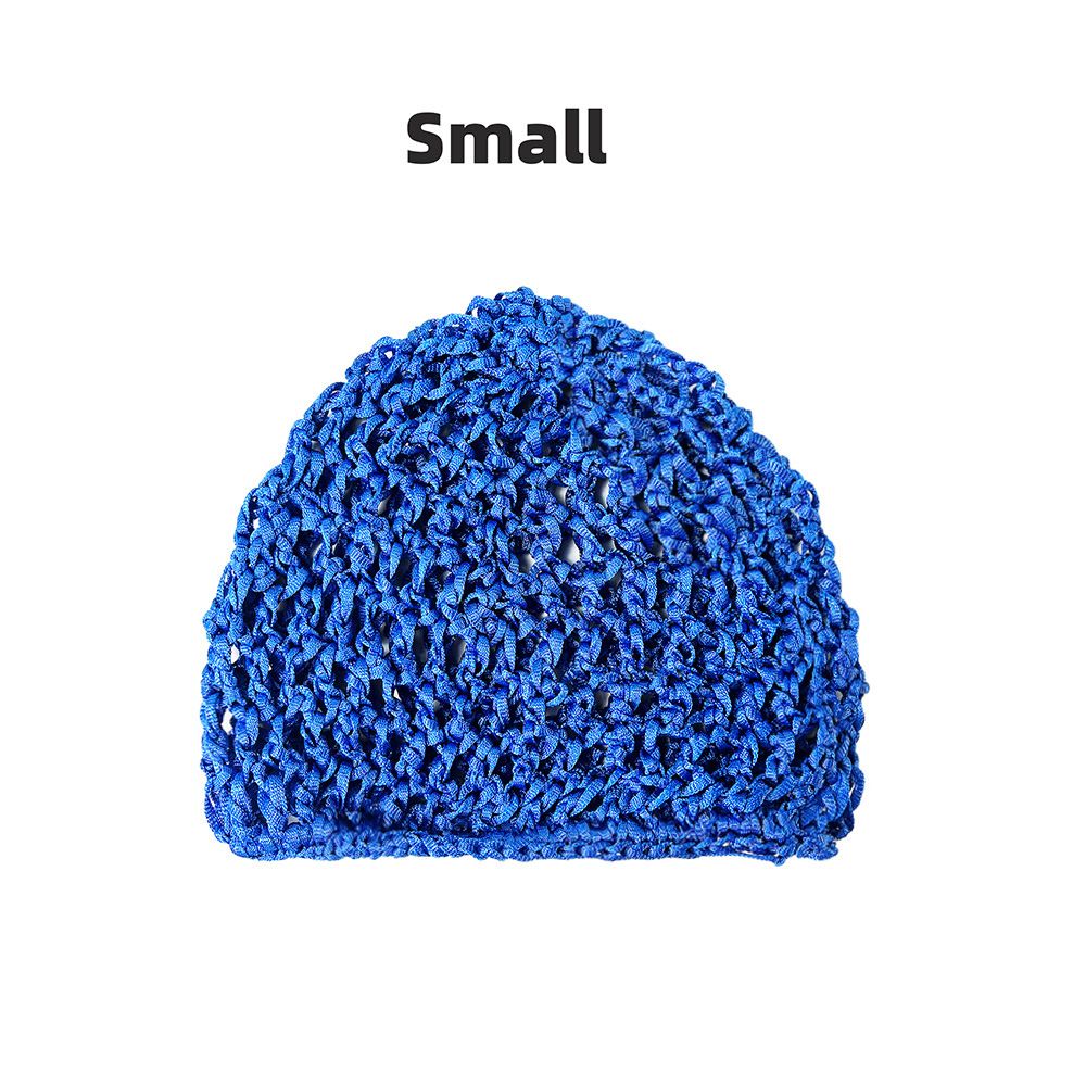 Hand Woven Nightcap, Wig, Mesh Pocket, Solid Color, Fashionable Knitted Hollow Yarn Hat