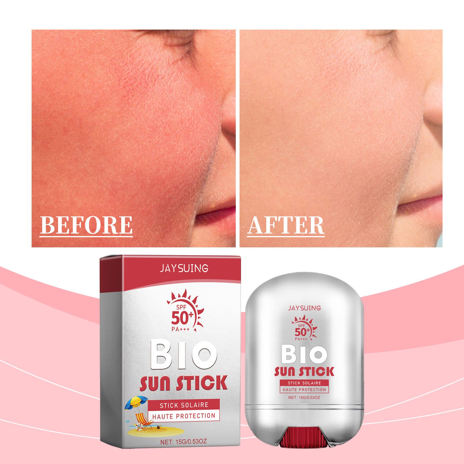JAYSUING - Hot Selling UV Sunscreen Stick SPF50 for Moisturizing Skin Sunscreen Stick