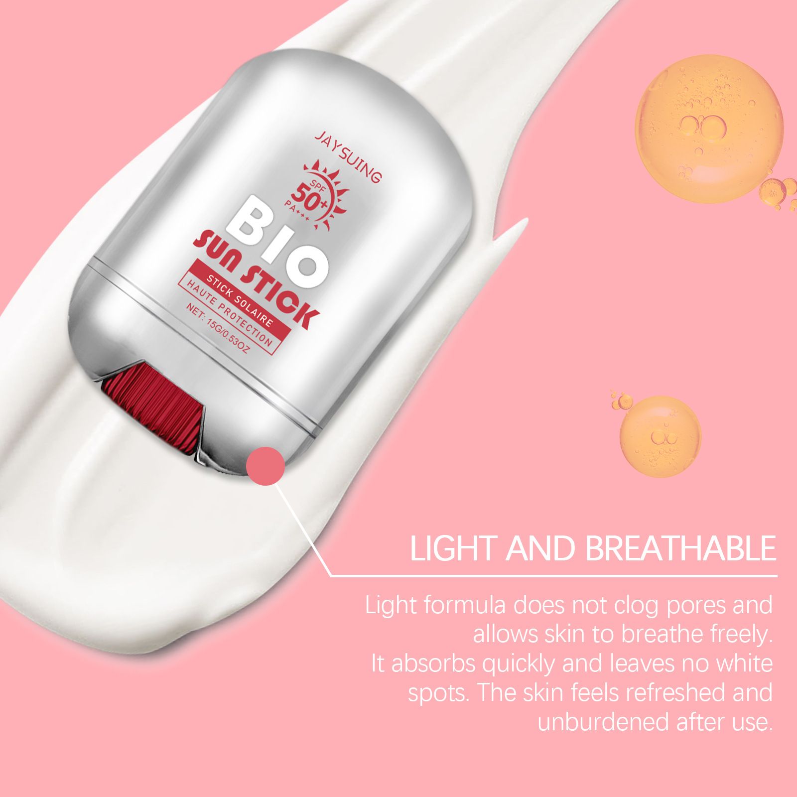 JAYSUING - Hot Selling UV Sunscreen Stick SPF50 for Moisturizing Skin Sunscreen Stick