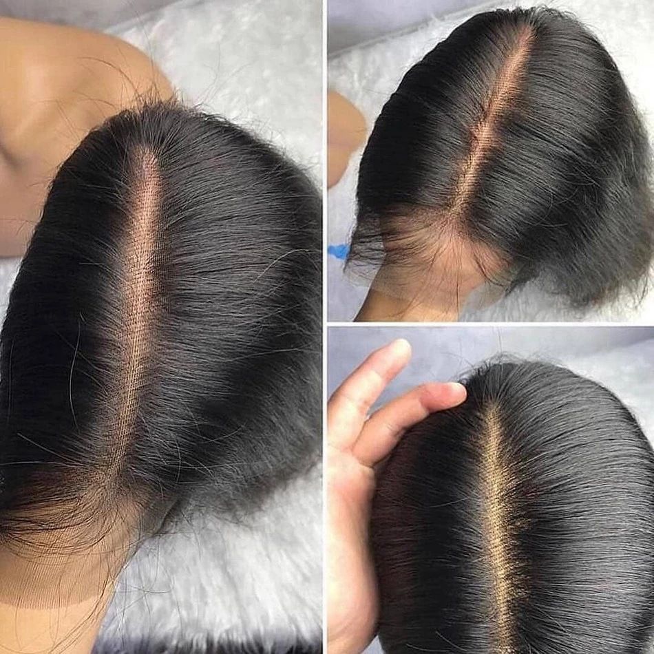 Short Human Hair Wigs With Lace Front Wig And Head Cover