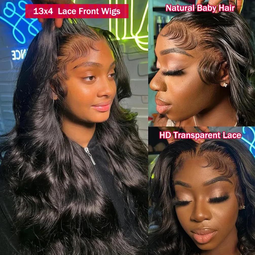 Wig Women's Black Big Wave Long Curled Hair Front Lace Real Hair Hoodie