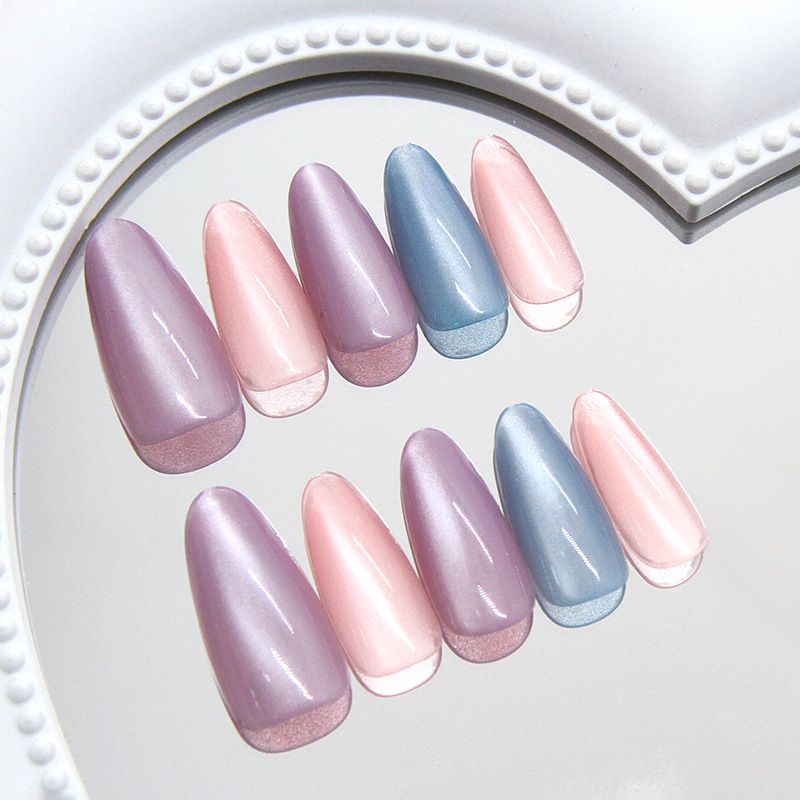 Handmade Almond Shaped Cat Eyes Fashionable And Simple Temperament Wearable And Detachable Nail Slices