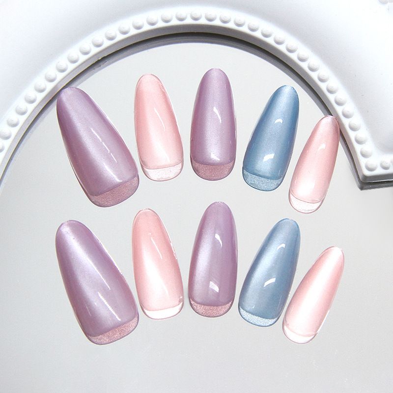 Handmade Almond Shaped Cat Eyes Fashionable And Simple Temperament Wearable And Detachable Nail Slices