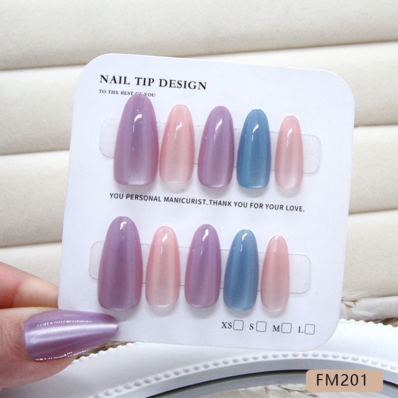Handmade Almond Shaped Cat Eyes Fashionable And Simple Temperament Wearable And Detachable Nail Slices