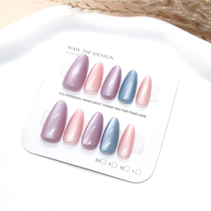 Handmade Almond Shaped Cat Eyes Fashionable And Simple Temperament Wearable And Detachable Nail Slices