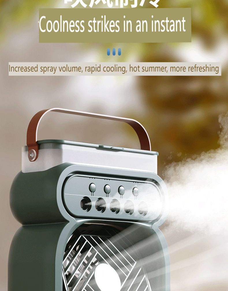 2025 New Enlarged Mini Humidifier USB Spray Fan Watering Outdoor Portable Office Angle Adjustable