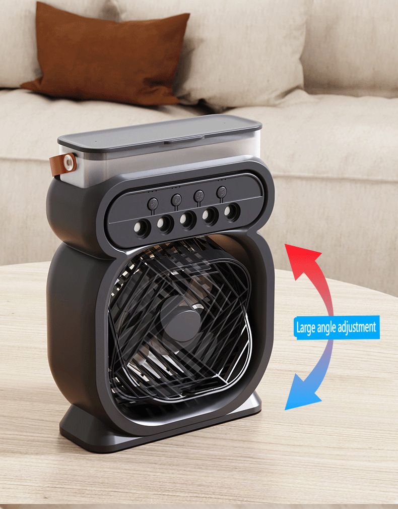 2025 New Enlarged Mini Humidifier USB Spray Fan Watering Outdoor Portable Office Angle Adjustable