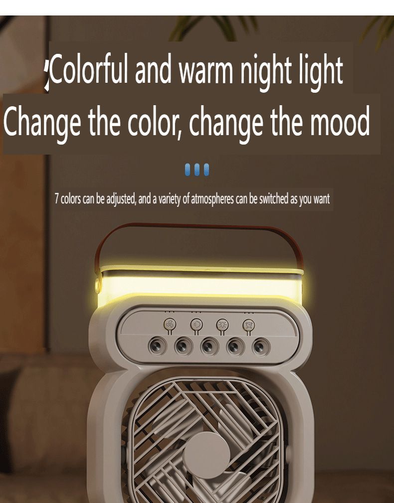 2025 New Enlarged Mini Humidifier USB Spray Fan Watering Outdoor Portable Office Angle Adjustable