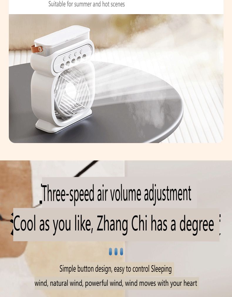 2025 New Enlarged Mini Humidifier USB Spray Fan Watering Outdoor Portable Office Angle Adjustable