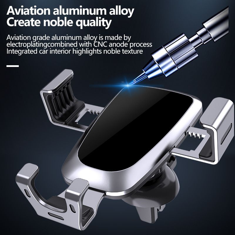 Ultra Stable Ventilation Port Mobile Phone Car Holder with 2025 Metal Hook Clip