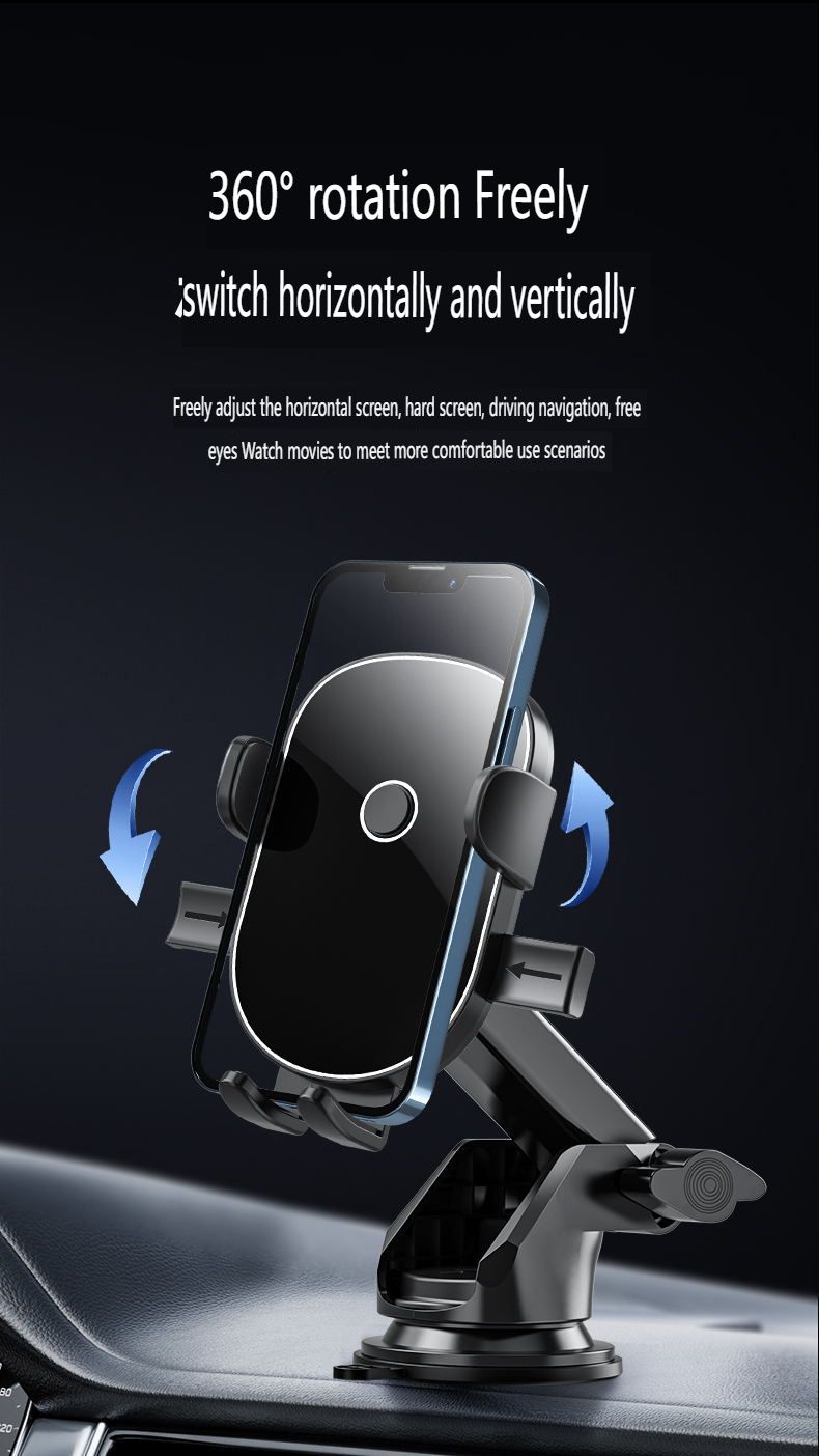 Car Navigation Car Phone Holder with Suction Cup Type Air Outlet Car Phone Holder Truck Anti Shake Support Bracket