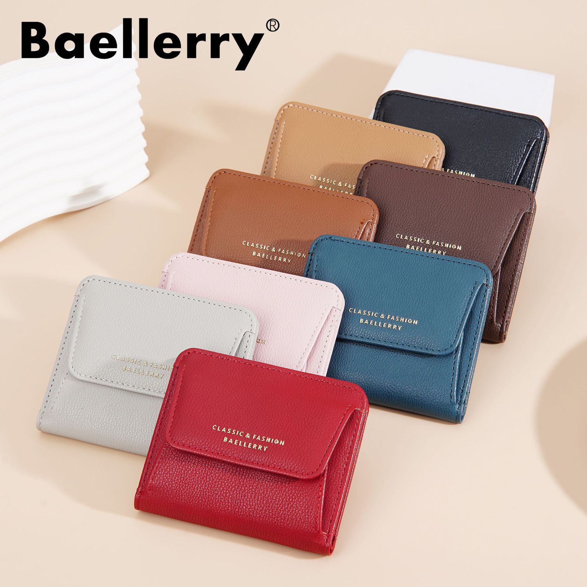 Short Wallet, Women's High-End Fashion Wallet, Women's Coin Purse, Mini Mallet