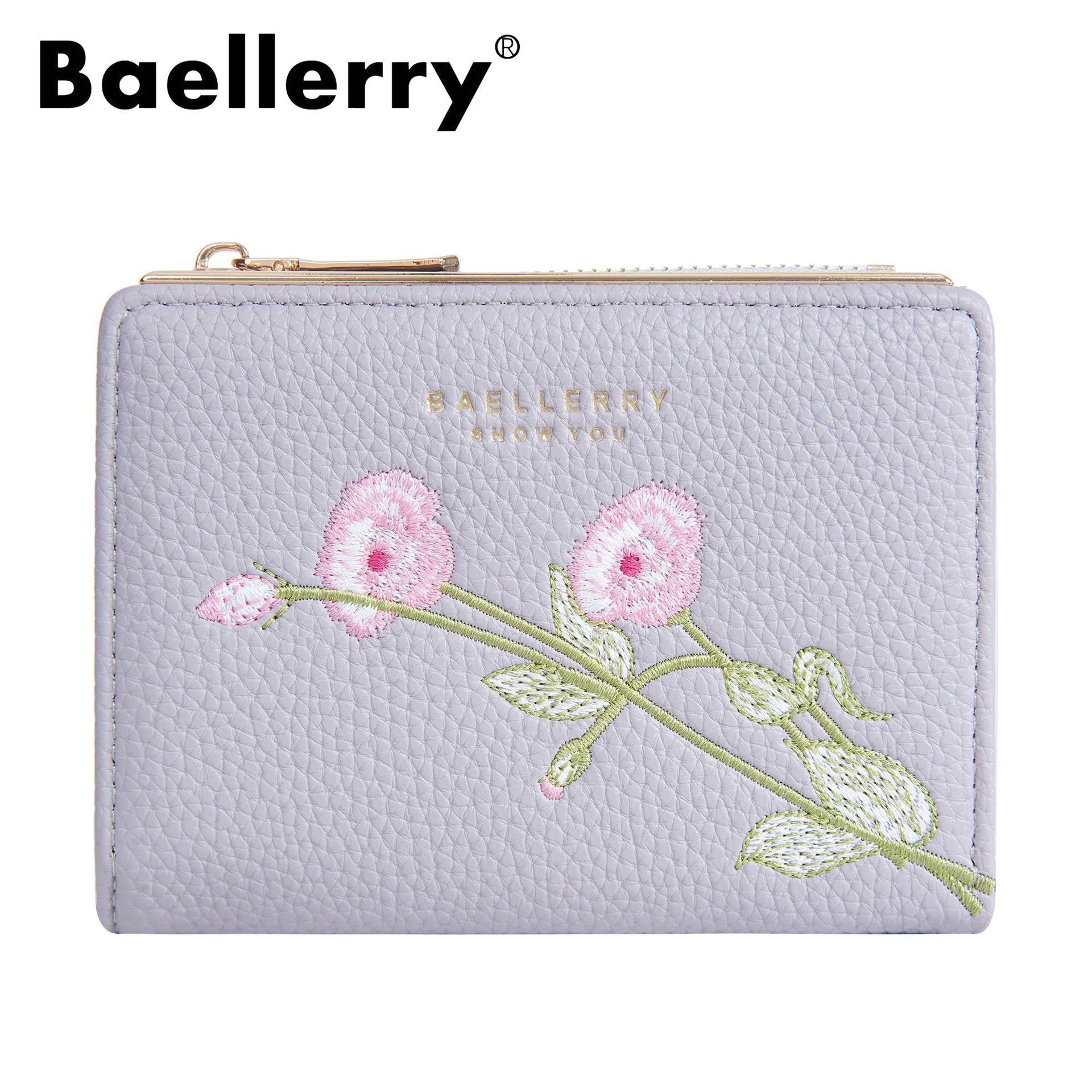 Women's Short Wallet, High-End Embroidery, Money Bag, Card Bag, Coin Purse, Fashionable PU Wallet, Women's wallet