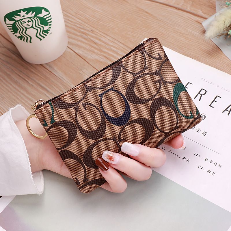 Female Trendy Coin Small Wallet Female Simple Zipper Short Zero Wallet