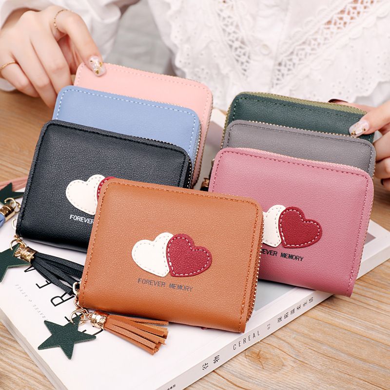 Small Fresh Dot Color Match Change Clip Fashion Handheld Card Bag Trendy Match Women's Small Money Bag