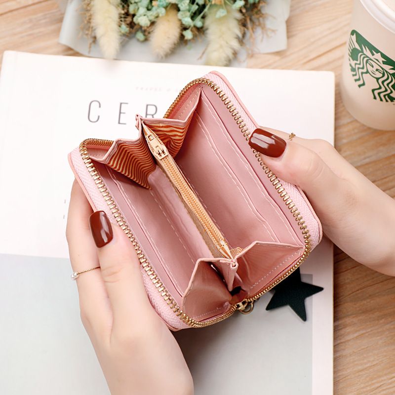 Small Fresh Dot Color Match Change Clip Fashion Handheld Card Bag Trendy Match Women's Small Money Bag