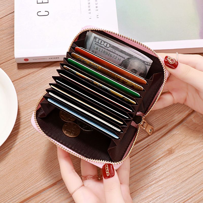 Lingge Personalized And Compact Card Bag For Women's ID Card Holder, Large Capacity Coin Purse, Mini Minimalist Card Bag