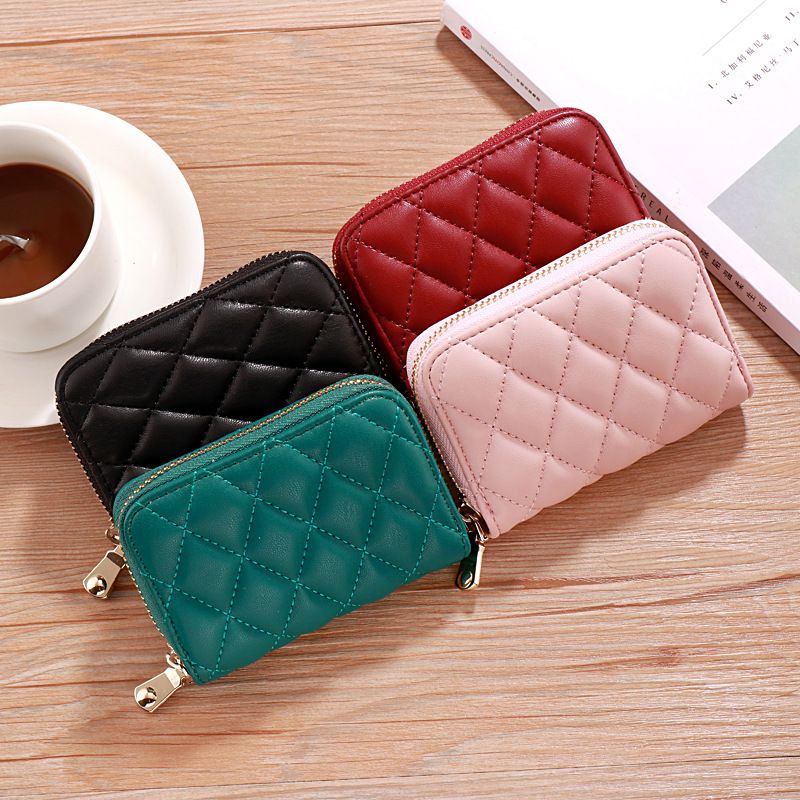 Lingge Personalized And Compact Card Bag For Women's ID Card Holder, Large Capacity Coin Purse, Mini Minimalist Card Bag