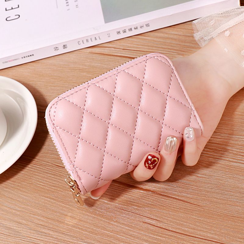 Lingge Personalized And Compact Card Bag For Women's ID Card Holder, Large Capacity Coin Purse, Mini Minimalist Card Bag