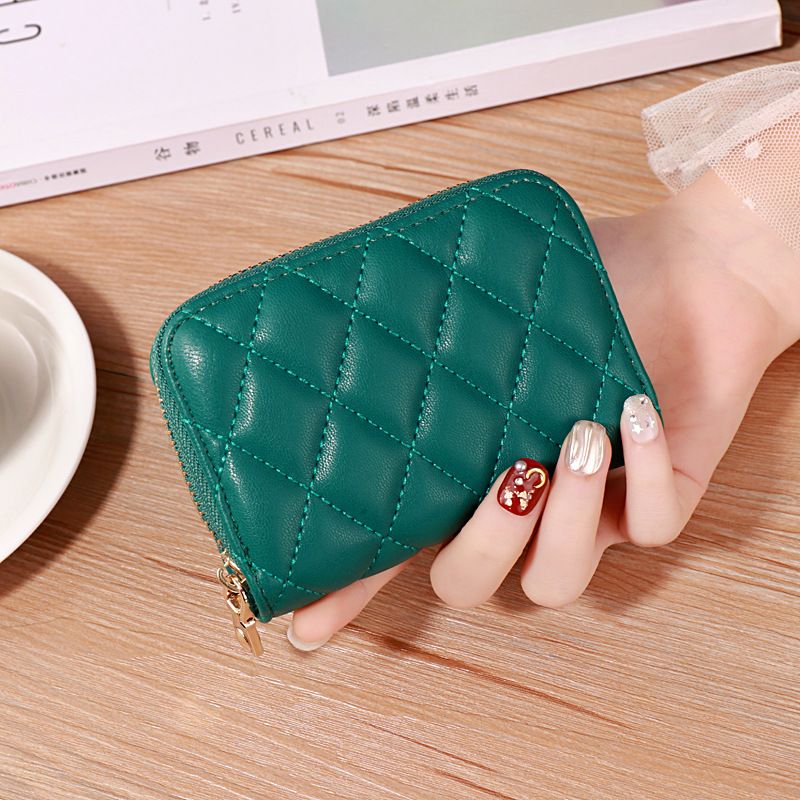Lingge Personalized And Compact Card Bag For Women's ID Card Holder, Large Capacity Coin Purse, Mini Minimalist Card Bag