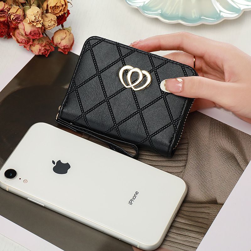 Wallet Women's Short Organ Card Bag Fashion Women's Multi Slot Card Bag Love Style Certificate Wallet