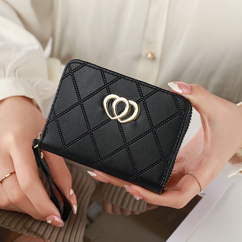 Wallet Women's Short Organ Card Bag Fashion Women's Multi Slot Card Bag Love Style Certificate Wallet