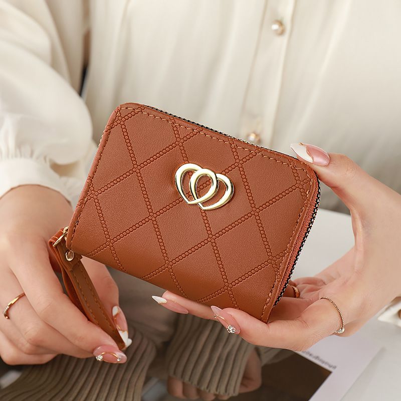Wallet Women's Short Organ Card Bag Fashion Women's Multi Slot Card Bag Love Style Certificate Wallet