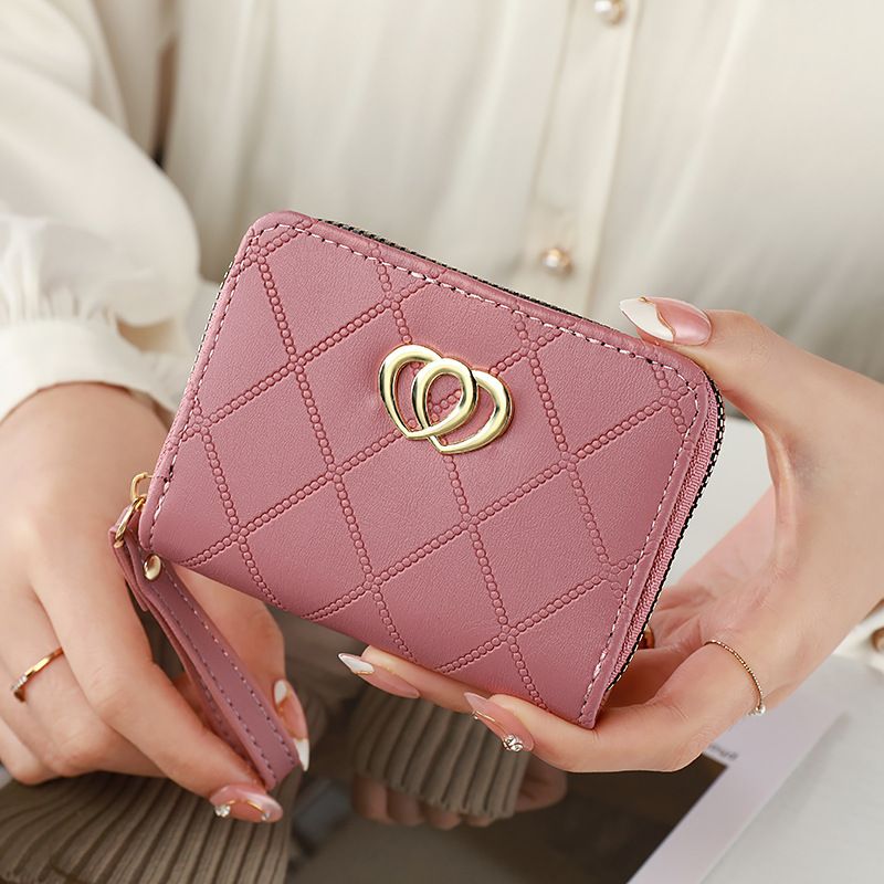 Wallet Women's Short Organ Card Bag Fashion Women's Multi Slot Card Bag Love Style Certificate Wallet