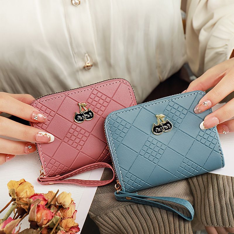 Female Wallet, Change Bag, Card Bag, Multiple Card Slots, Niche Embossed Organ Bag