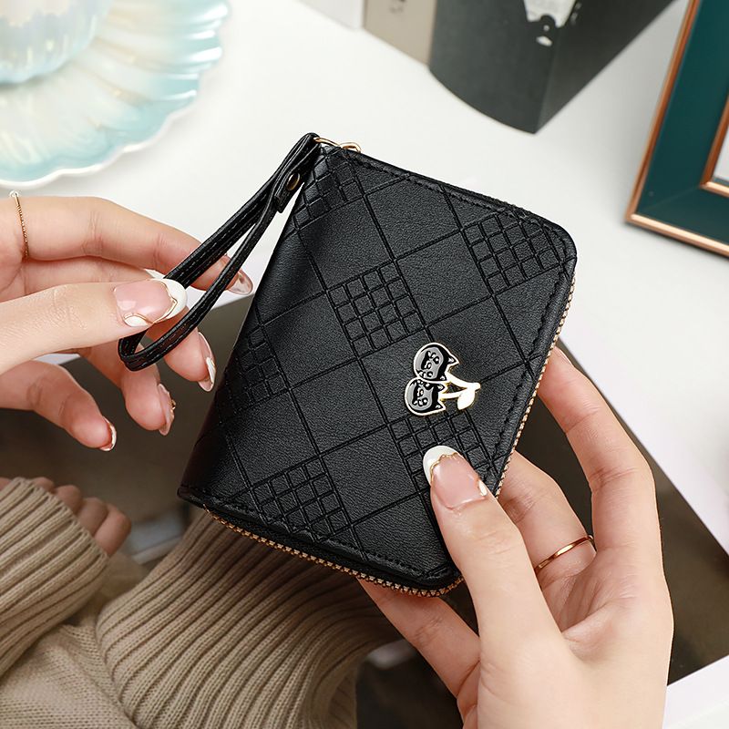 Female Wallet, Change Bag, Card Bag, Multiple Card Slots, Niche Embossed Organ Bag