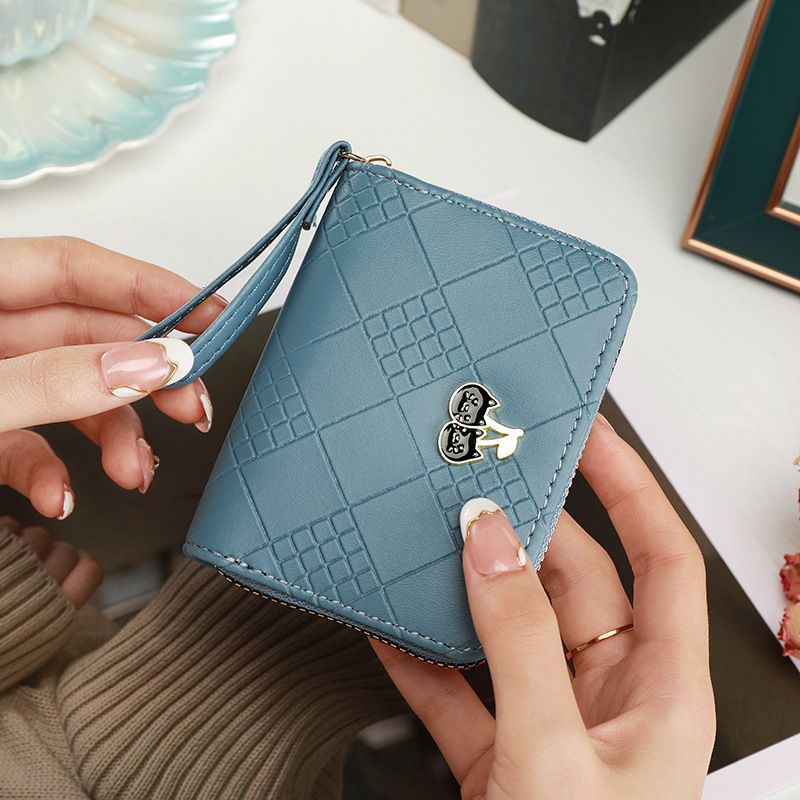 Female Wallet, Change Bag, Card Bag, Multiple Card Slots, Niche Embossed Organ Bag