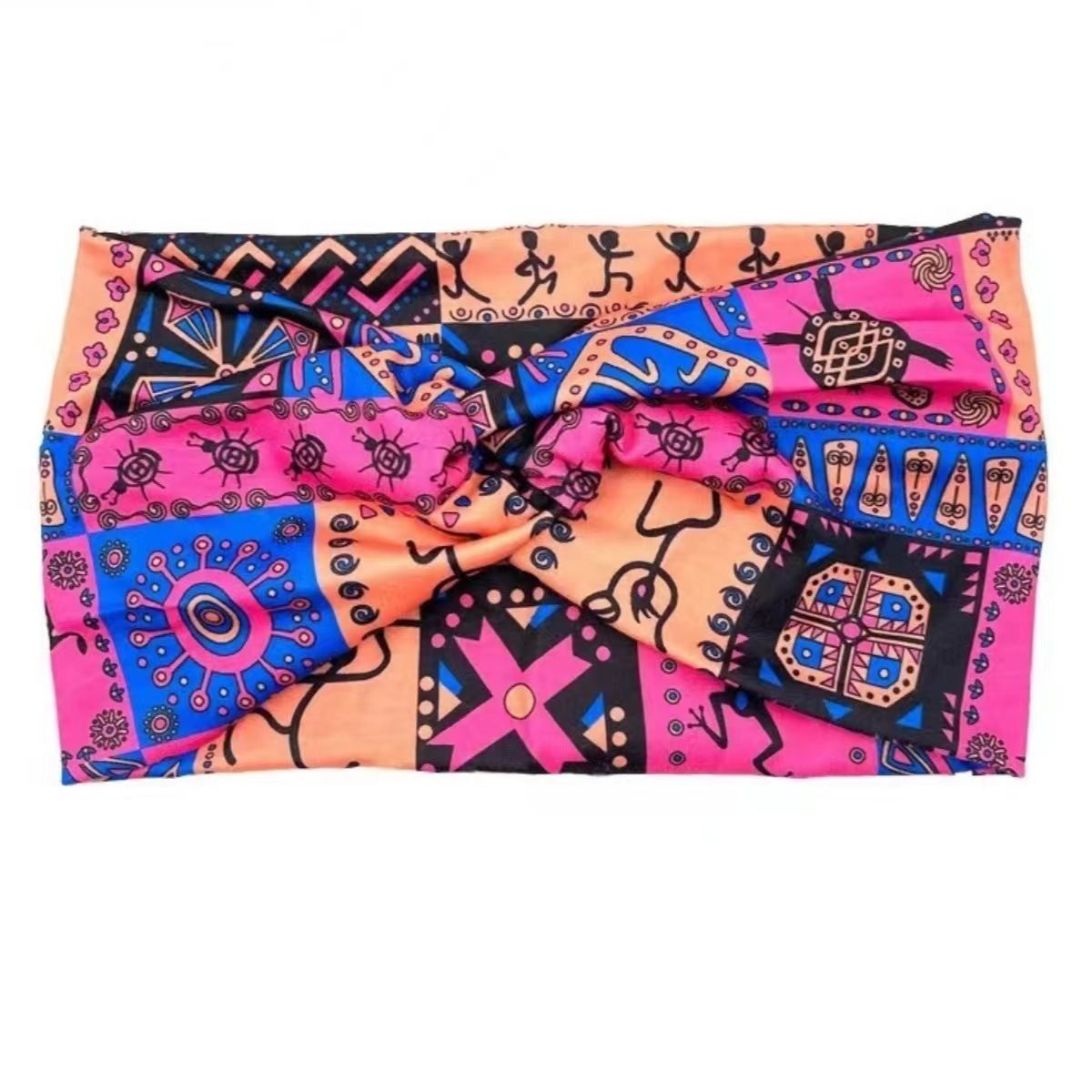 Hot Selling Printed Sports Hairband Headband Fashion Wide Edge Knotted Yoga Headband