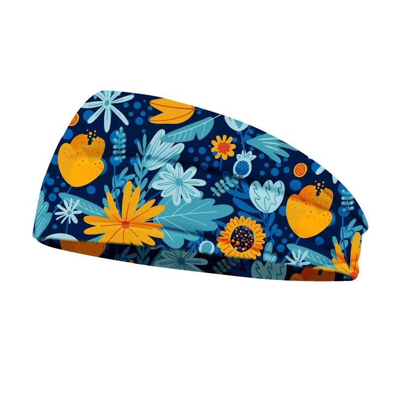 Hot Selling Printed Sports Hairband Headband Fashion Wide Edge Knotted Yoga Headband
