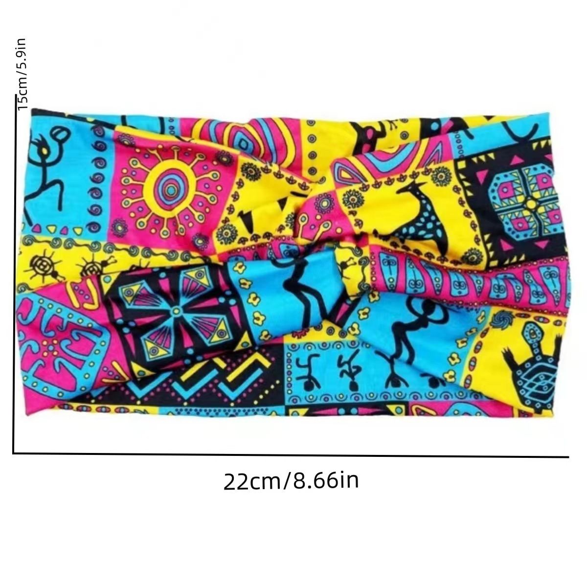 Hot Selling Printed Sports Hairband Headband Fashion Wide Edge Knotted Yoga Headband