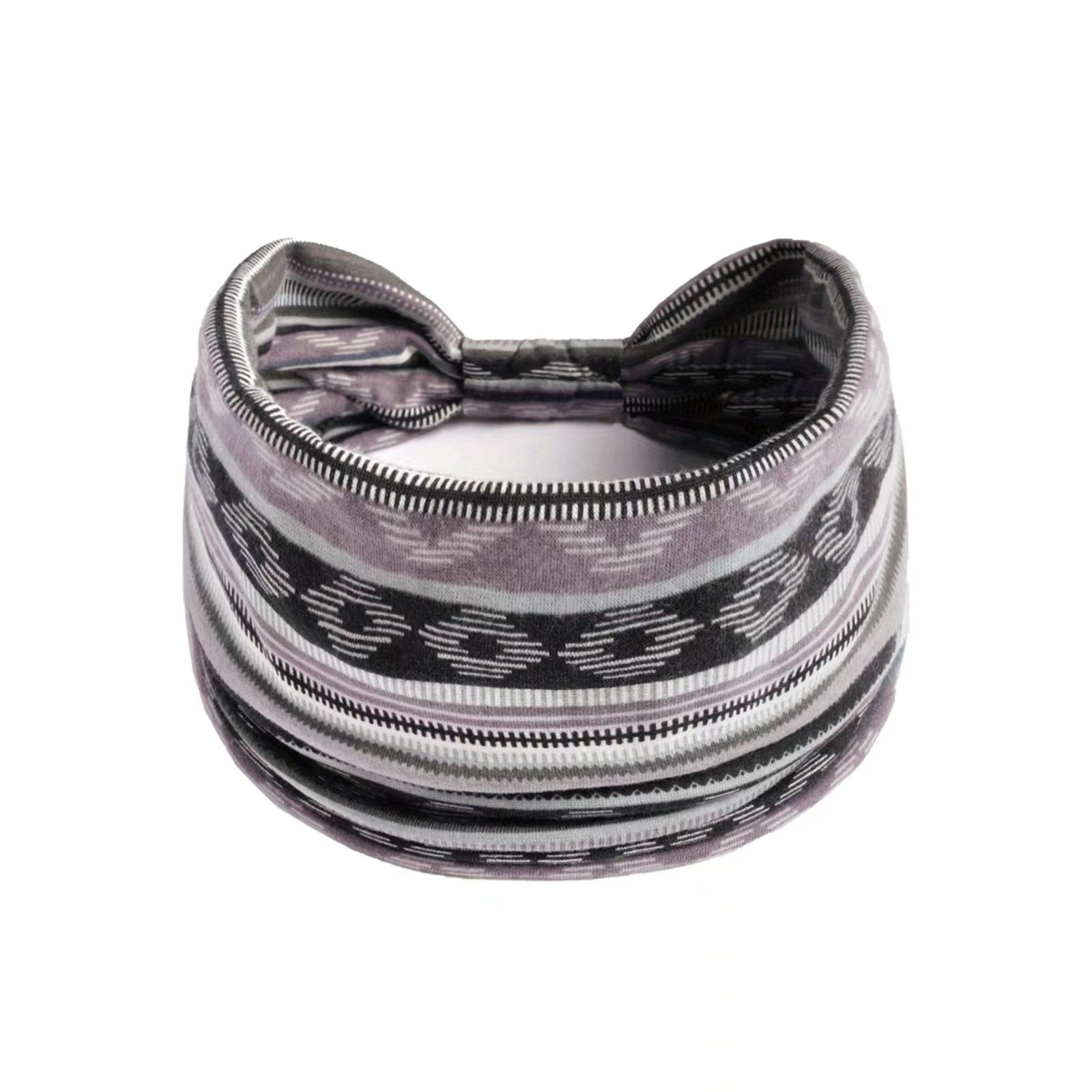 Hot Selling Printed Sports Hairband Headband Fashion Wide Edge Knotted Yoga Headband