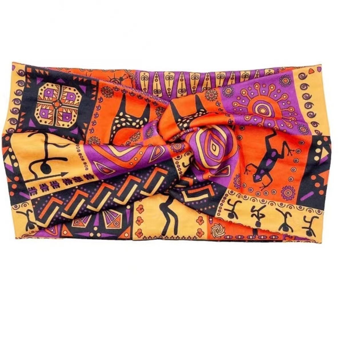 Hot Selling Printed Sports Hairband Headband Fashion Wide Edge Knotted Yoga Headband